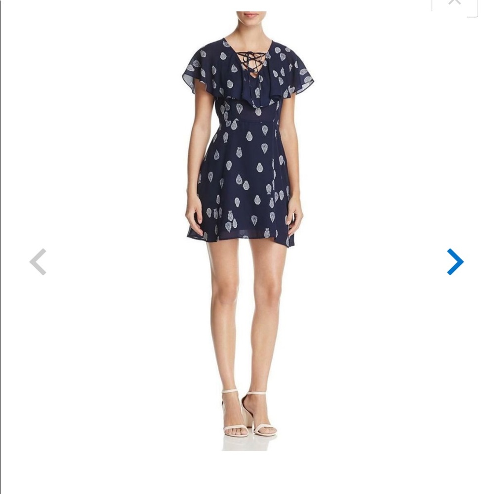Cupcakes and Cashmere Paisley Lace Up Dress size 6